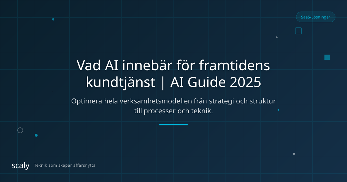 Vad AI innebär för framtidens kundtjänst