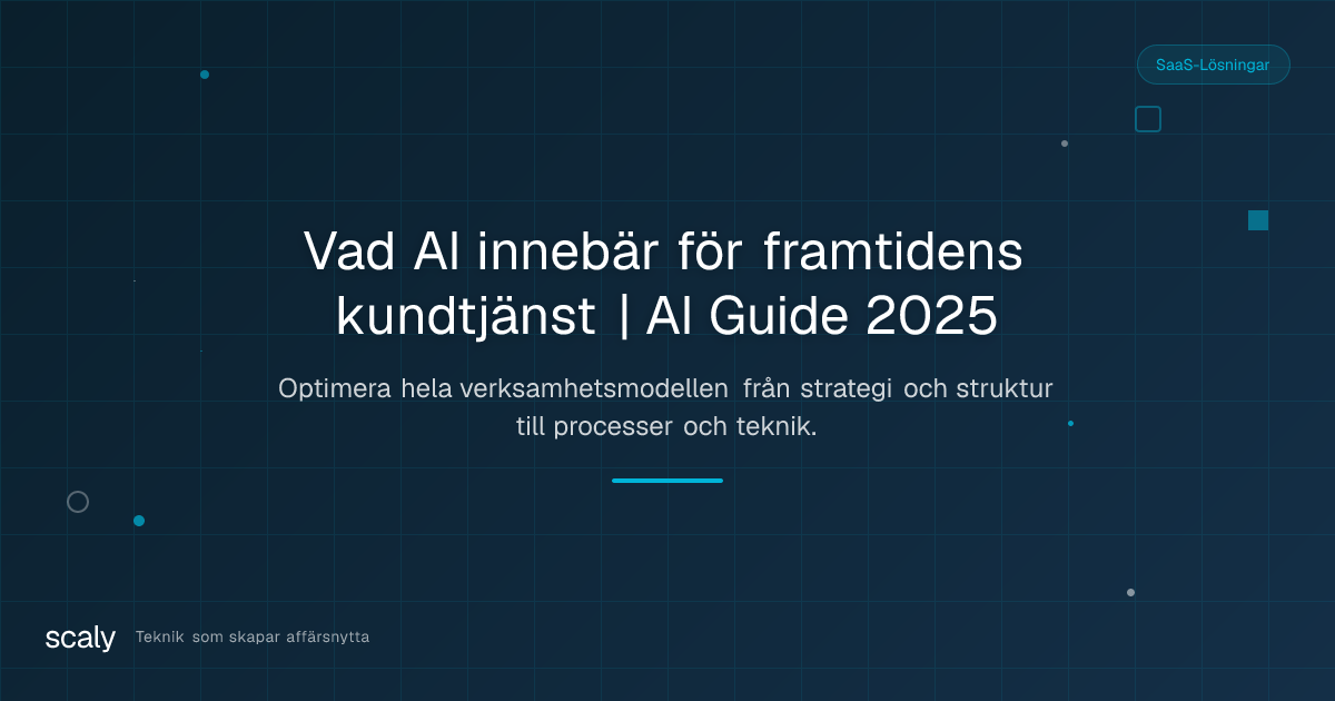 Vad AI innebär för framtidens kundtjänst