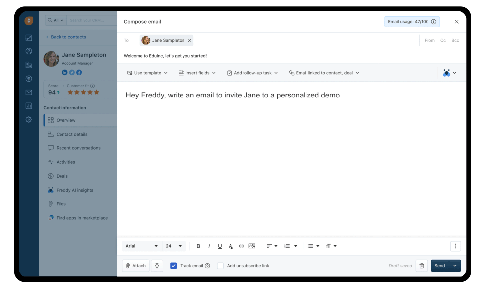 Smarter campaigns in Freshsales